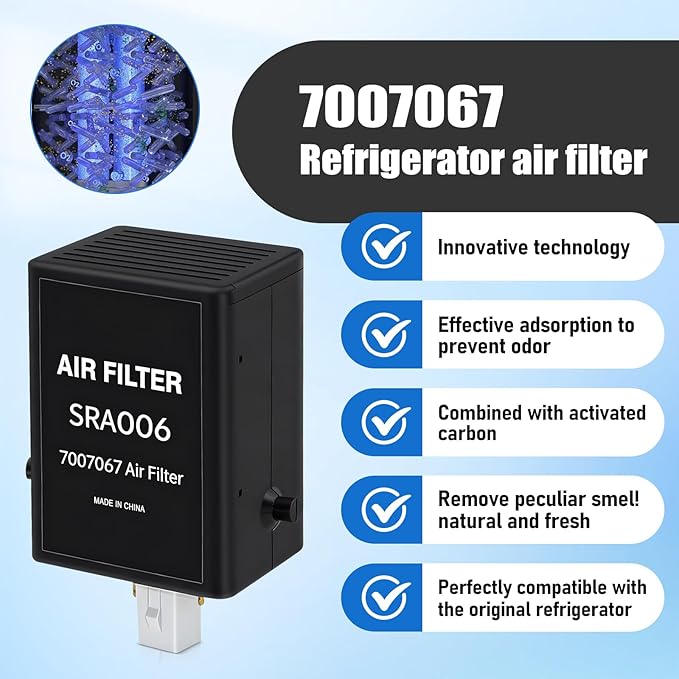2 Pack Refrigerator Air Purification Cartridge Replacement for Sub-Zero Refrigerators