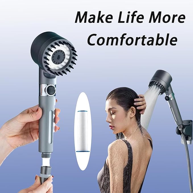 10/20 Pcs ShowerHead Filters, Filtered Showerhead, PP Cotton Filter Cartridge, Ion Shower Drops Head Filter, Suitable for Various Specifications of Shower Heads (20 Pcs, 2.95 inches)
