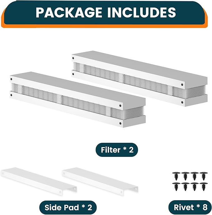 2-Pack 20x25x4 Air Filter Compatible with Honeywell FC100A1037, MERV 13 HVAC Furnace Filter Replacement, Actual Size:19.94"x24.86"x4.38"