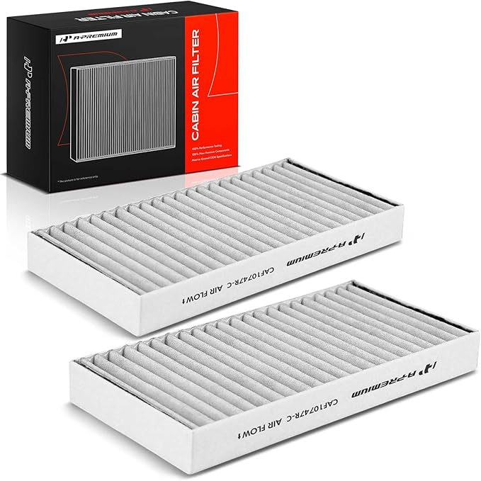 A-Premium 2-PC Cabin Air Filter with Activated Carbon Compatible with Jeep Liberty 2008-2012 & Dodge Nitro 2007-2011