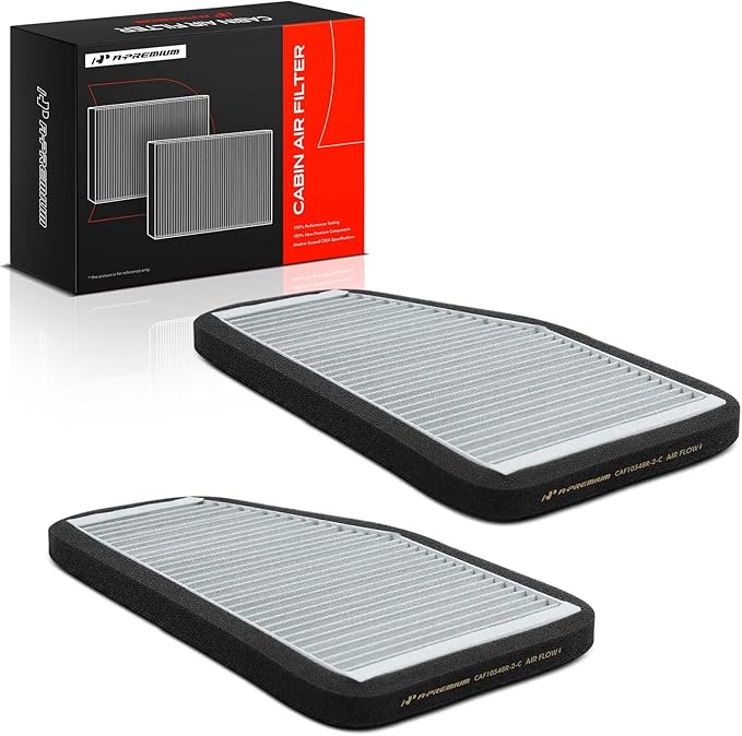 A-Premium 2-PC Cabin Air Filter with Activated Carbon Compatible with Ford Escape 2007-2012 & Mazda Tribute 2008-2011 & Mercury Mariner 2007-2011, Replace# 7T4Z19N619B