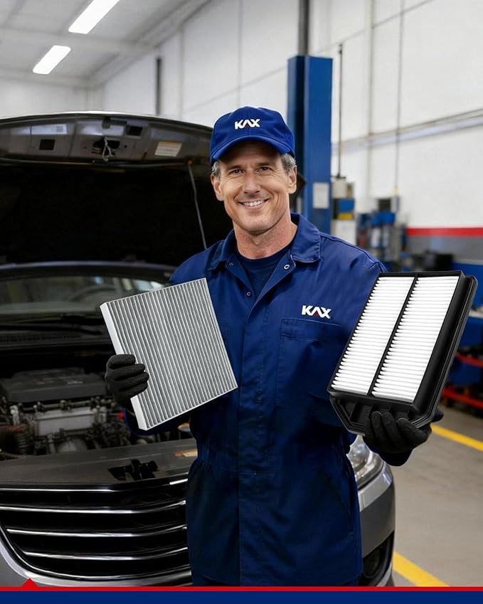 KAX Engine & Cabin Air Filter Kit, Replacement for Honda CR-V 2007-2009, Replace# CA10344 CF10134