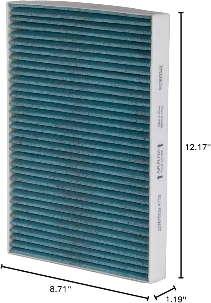 PureFlow Cabin Air Filter PC99334X | Fits 2018-2025 Audi Q5, 2017-2025 Q7, A4 Quattro, 2018-2025 A5 Sportback, 2019-2025 Porsche Cayenne, 2019-2025 Audi Q8, 2018-2025 SQ5