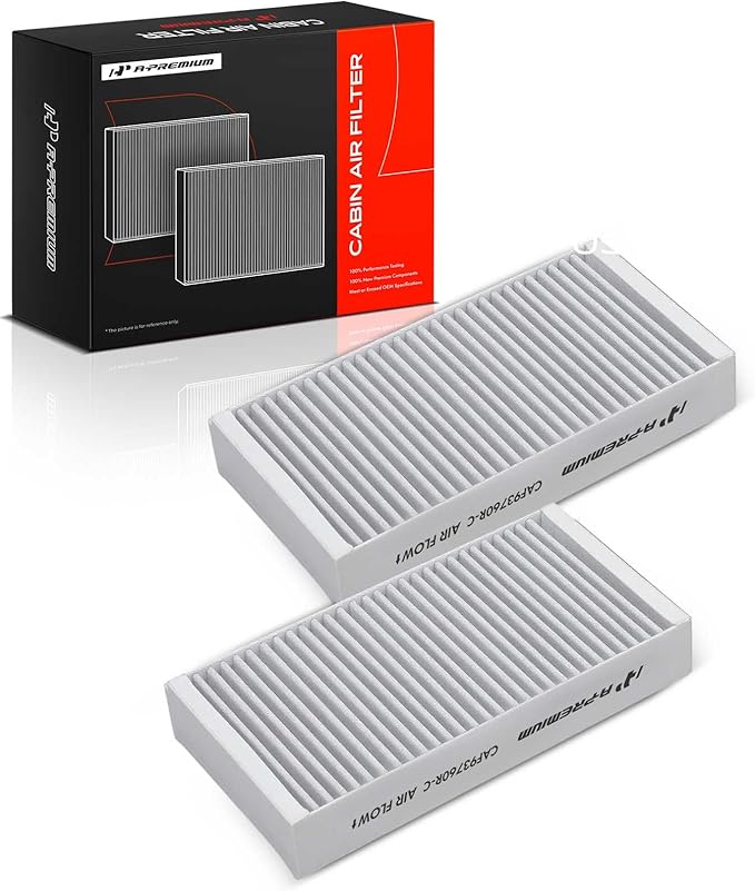 A-Premium 2-PC Cabin Air Filter with Activated Carbon Compatible with Mercedes-Benz GL320 2007-2009, GL350, GL450, GL550, G550, R320, R350, R500, R63 AMG, ML320, ML350, ML450, ML500, ML550, ML63 AMG