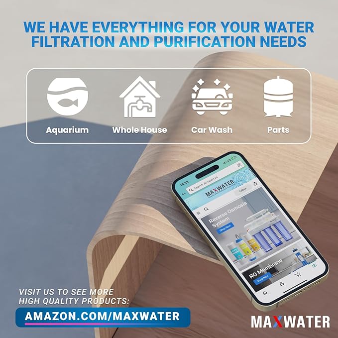 Max Water 5 Micron 10 x 4.5 inch Whole house Sediment Water Filter | Meltblown Polypropylene Well Water Filter Replacement Cartridges for DGD-5005, AP810, SDC-45-1001, GXWH30C, PP10BB (20 Pack)