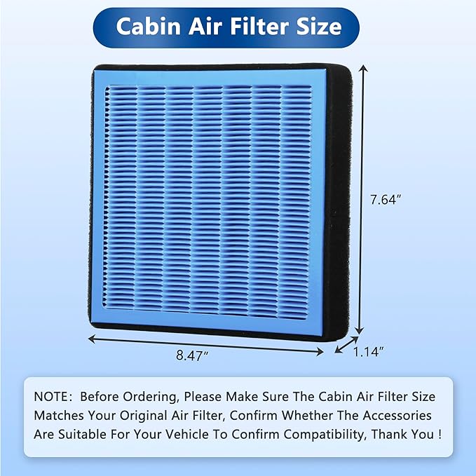 Cabin Air Filter With Activated Carbon For Lexus RX350 ES350 GX460 CT200h GS350 RX450h NX300 GS460 HS250h IS350 LS460 LX570 NX200t 2010 2011 2012 2013 2014 2015 2016 2017 2018 2019 2020, 87139-52020