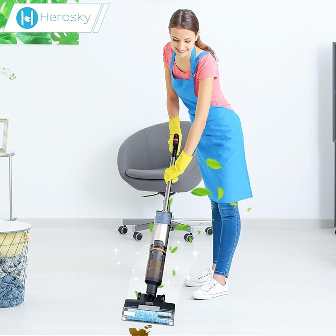WD161 Roller and Filter For Shark HydroVac MessMaster Wet Dry Vacuum Cleaner WD161 WD261 AW261 (2 Brush 6 Foam Filter Kit)