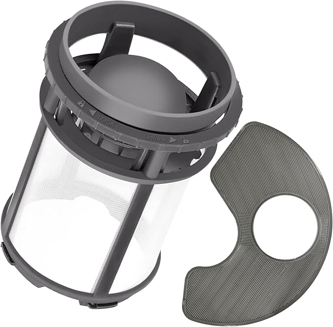IWIWE W10872845 Dishwasher Pump Filter Cup & WPW10463906 Screen Filter - Compatible with Whirlpool/Kenmore/KitchenAid Dishwasher - Replaces AP6030094 PS11759673 W10393351 AP6021820 PS11755148 2312301