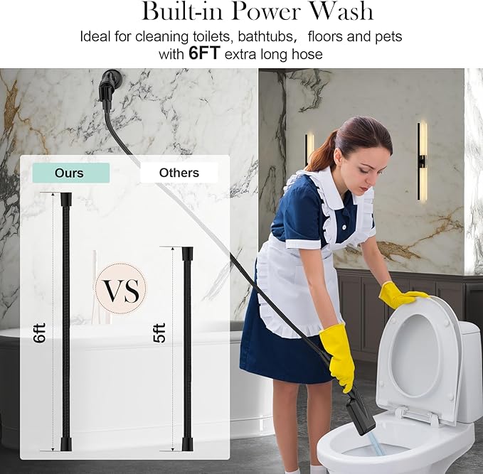 Filtered Shower Head with Handheld, High Pressure 6 Spray Mode Showerhead with Filters, Water Softener Filters for Hard Water - Remove Chlorine