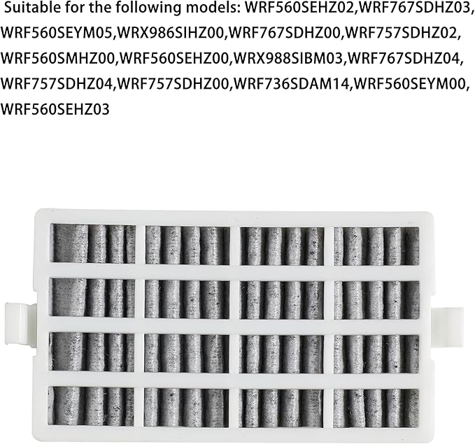 Fresh Flow Air Filter fit for Whirlpool Refrigerator model WRF560SEHZ00/01/02/03, WRF560SEYM00/01/02/04/05, WRF736SDAM00/10/11/12/13/14, WRF757SDHZ00/01/02/03/04, WRF767SDHZ00/01/02/03/04 (6pk)