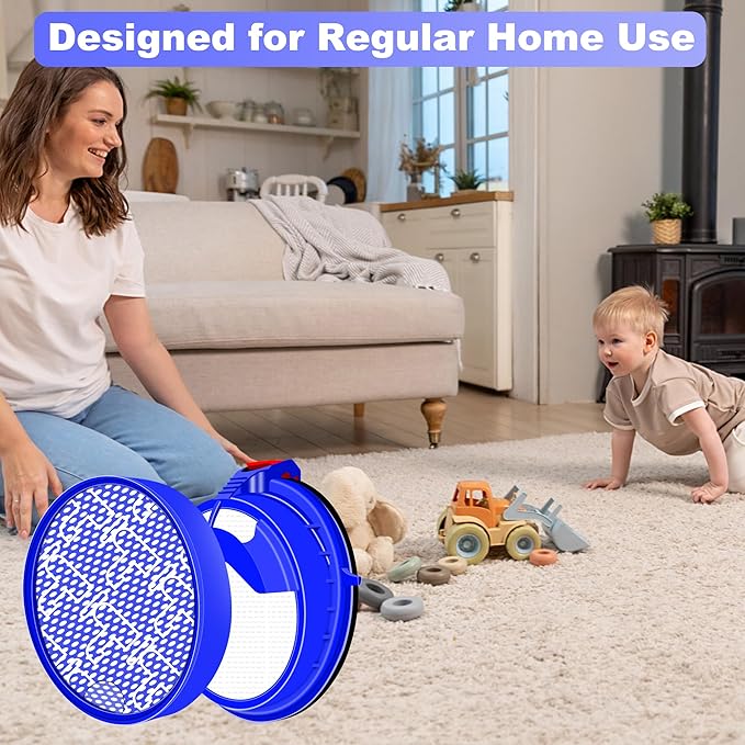DC25 Filter for Dyson Ball DC25 Vacuum, HEPA Filter Replacement for Dyson DC-25 Upright Vacuum Cleaner, Part 916188-06, 919171-02, Washable & Reusable