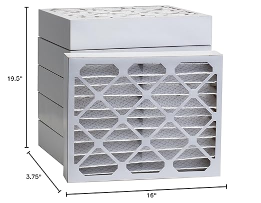 Aerostar 16x20x4 MERV 8 - 6 Count - Pleated HVAC, Furnace & Air Conditioner Filters - Removes Dust, Lint, Mold & Allergy-Causing Pollen