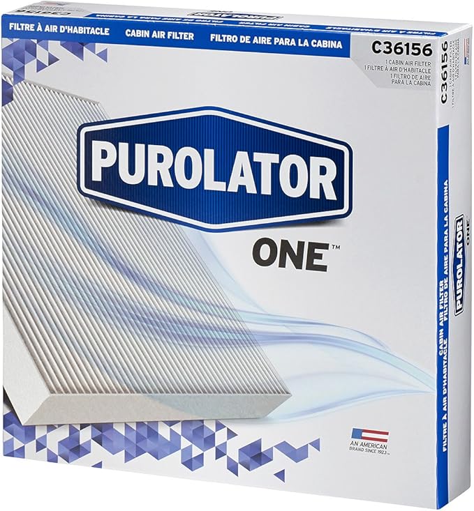 Purolator C36156 Automotive Cabin Air Filter, Car & Truck Passenger Compartment OEM Filter Replacement for Dodge Durango and Grand Cherokee (Pack of 3)