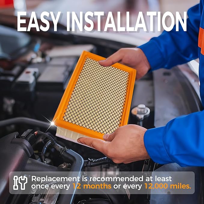 Engine Air Filter&Cabin Air Filter Combo Fits Jeep Cherokee 2014-2018-CF12000&CA11877