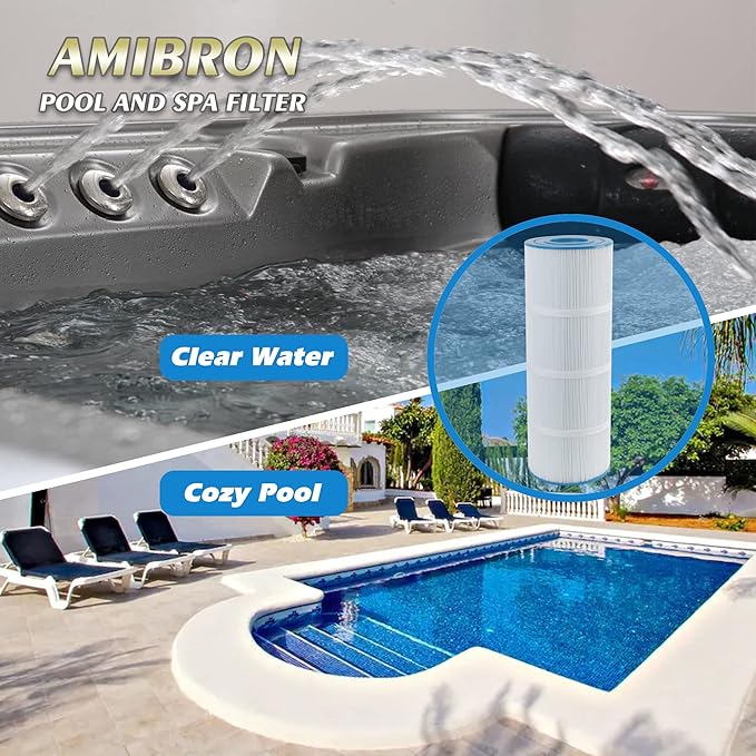 C-7483 Pool Filter Cartridge Replaces Hayward SwimClaer C3030, C3025, C3020, C580E, Compatible with Hayward CX580XRE, Pleatco PA81-PAK4, Filbur FC-1225 FC-6425, 4 Pack