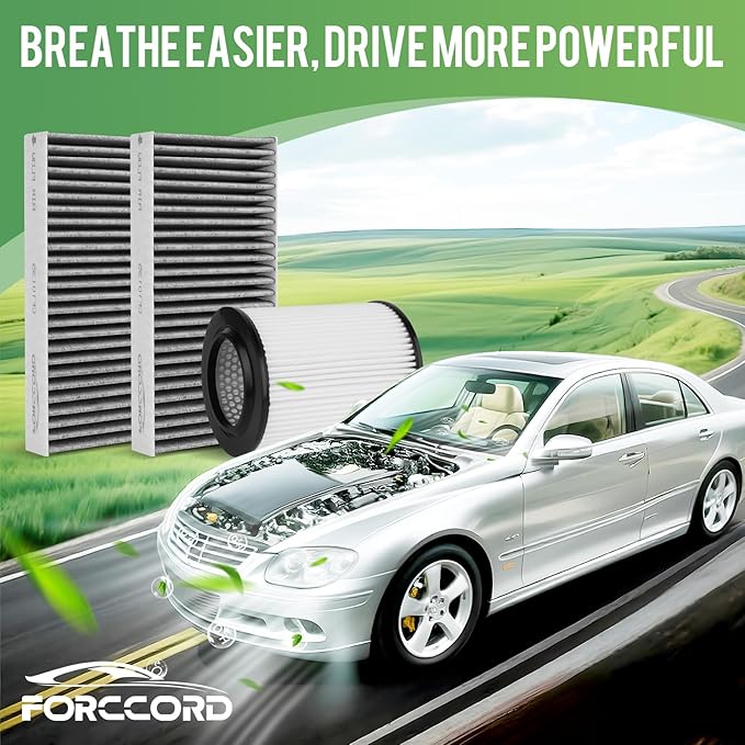 Cabin & Engine Air Filter Fit for Honda Civic 2002-2005, CR-V 2002-2006, Element 2003-2006, Acura RSX 2002-2006 Activated Carbon Cabin Filter Replace#CF10135 17220-PNA-003 Car Accessories