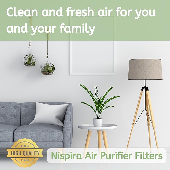 Nispira True HEPA Carbon Pre Filter Set Compatible with Sears Kenmore 83375, 83376, 83200, 83202 (Progressive 335), 83230, 83354, 83355 & 295 Series, 1 Pack