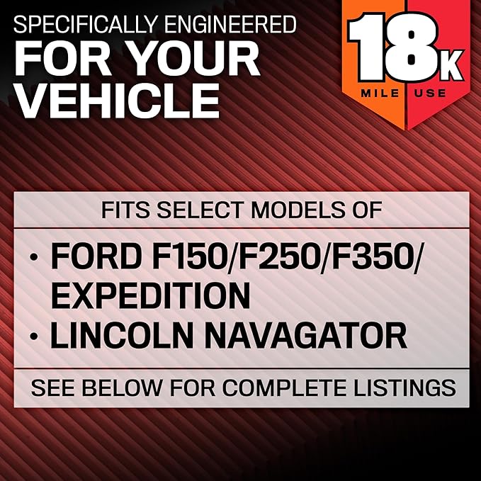 K&N Engine Air Filter:Long Life 18,000 Mile Replacement AirFilter:Compatible with 2002-2026 Ford/Lincoln Truck and SUV(F150, F150 Raptor,Expedition,Navigator, F250, F350, F450, F550, F650),KNA-2385