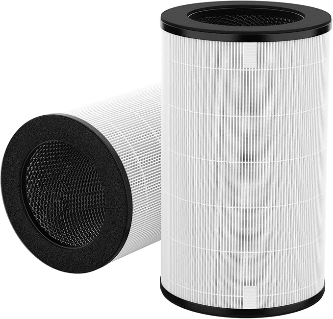 AP-PET35 AP-T30 Replacement Filter Compatible with HoMedics TotalClean Air Purifier Models 5-in-1 AP-T30FL AP-T30WT AP-PET35FL AP-PET35-WT, 360ยฐ Filtration 5 Layers 3 in 1 HEPA Filter