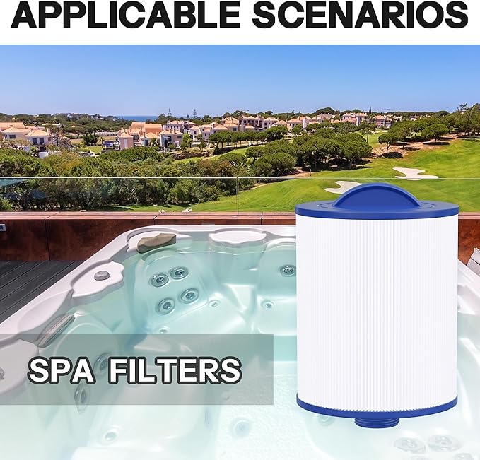 Spa Filter Compatible with 6CH-502, FC-0311, PAS502SV, PAS502SV-M, Baleen AK-90161, Magnum AR50, Master Deluxe M60506, Tidal Fit Swim 06-0006-12, 2 Pack