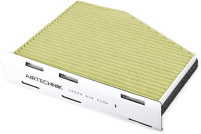 AirTechnik CF10373 PM2.5 Cabin Air Filter w/Activated Carbon | Fits Audi A3, A3 Quattro, Q3, TT Quattro, VW Beetle, Caddy III, CC, Tiguan, EOS, Golf, GTI, Jetta, Passat, R32, Rabbit - CUK2939