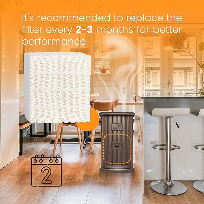 ANTOBLE 1043 Super Humidifier Wick Filter Replacement for Essick Air AIRCARE EP9500 EP9700 EP9800 EP9R500 EP9R800 826000 831000 and Bemis Space Saver 800 8000 Series Evaporative Humidifiers (2 Pack)