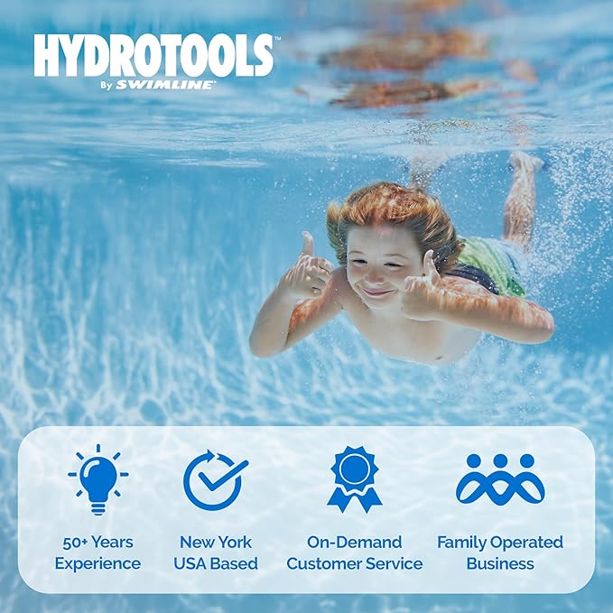 SWIMLINE HYDROTOOLS Pool Cartridge Filter Pump System For Above Ground & Inground Pool | 120 SQ FT Cleaner| VARIABLE DUAL 2-SPEED 1 HP 5280 GPH | Pools Up To 33500 Gallon | Silver Ion Element & Timer