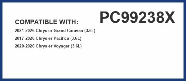 Pureflow Cabin Air Filter PC99238X | Fits 2023-21 Chrysler Grand Caravan, 2023-17 Pacifica