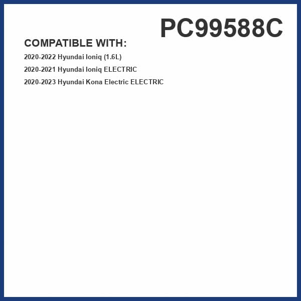 PG Cabin Air Filter PC99588C | Fits 2020-2023 Hyundai Kona Electric, 2020-2022 Ioniq