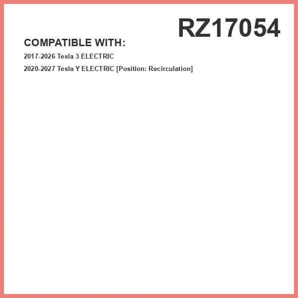 Febreze Odor Control Cabin Air Filter by PUREFLOW RZ17054 Fits 2020-2027 Tesla Y; 2017-2026 3