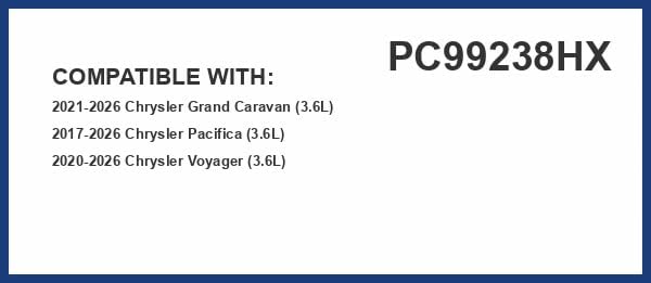 PureFlow HEPA Cabin Air Filter PC99238HX | Fits 2023-21 Chrysler Grand Caravan, 2023-17 Pacifica