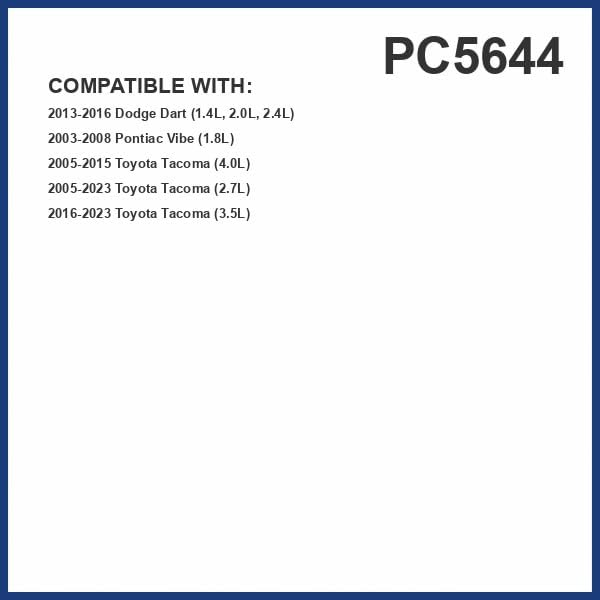 PG Cabin Air Filter PC5644 | Fits 2023-16 Toyota Tacoma, 2008-03 Pontiac Vibe, 2016-13 Dodge Dart