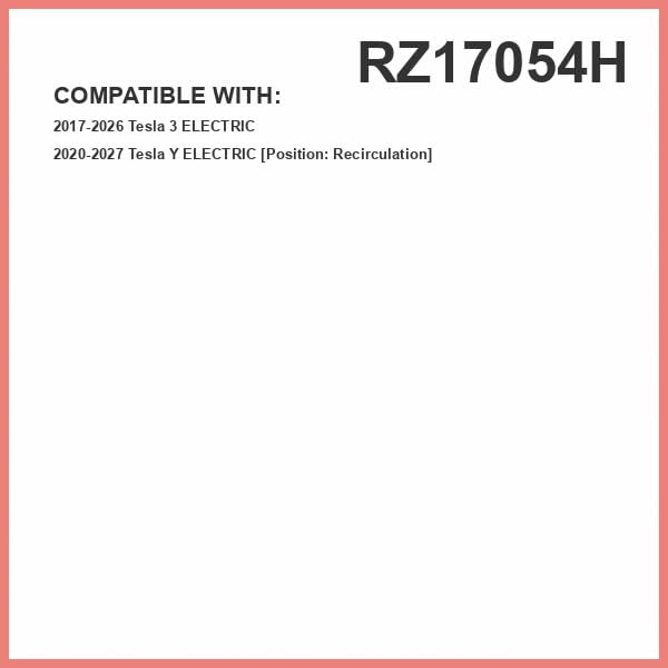 Febreze Odor Control HEPA Cabin Air Filter by PUREFLOW RZ17054H Fits 2020-2027 Tesla Y; 2017-2026 3