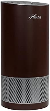 Hunter HP450UV Round Air Purifiers for Home, True HEPA Air Purifier Tower for Pets, Odors, Allergens, Smoke, Dust, VOC's. HEPA Air Purifiers for Bedroom and Small Room. Bronze