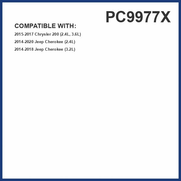PureFlow Cabin Air Filter PC9977X | Fits 2014-2020 Jeep Cherokee, 2015-2017 Chrysler 200