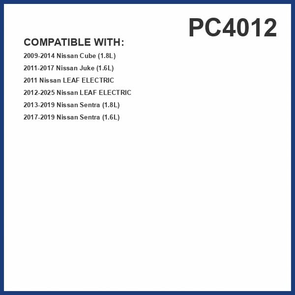 PG Cabin Air Filter PC4012 | Fits 2011-2025 Nissan LEAF, 2013-2019 Sentra, 2011-2017 Juke, 2009-2014 Cube