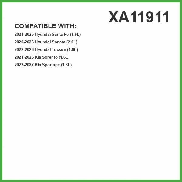ECOGARD XA11911 Premium Engine Air Filter Fits 2022-2025 Hyundai Tucson, 2023-2025 Kia Sportage, 2021-2025 Sorento, 2021-2025 Hyundai Santa Fe, 2020-2025 Sonata