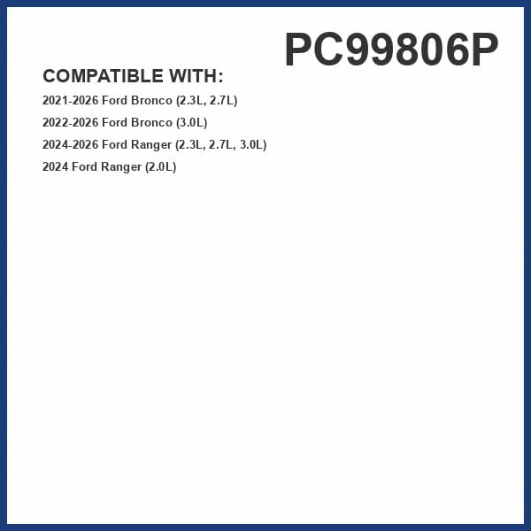 PG Cabin Air Filter PC99806P | Fits 2021-2025 Ford Bronco, 2024-2025 Ranger