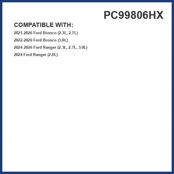 PureFlow HEPA Cabin Air Filter PC99806HX | Fits 2021-2025 Ford Bronco, 2024-2025 Ranger