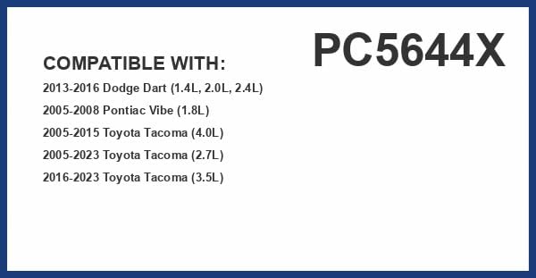PureFlow Cabin Air Filter PC5644X | Fits 2016-2023 Toyota Tacoma, 2003-2008 Pontiac Vibe, 2013-2016 Dodge Dart