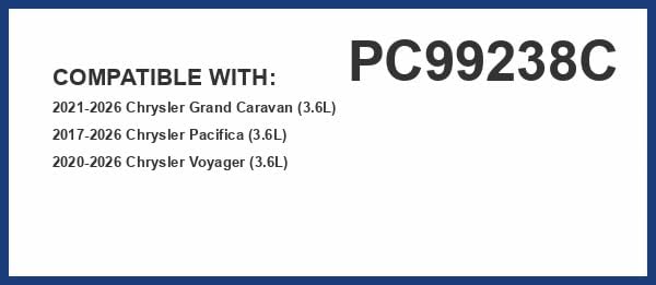 PG Cabin Air Filter PC99238C| Fits 2017-20 Chrysler Pacifica, 2020 Voyager