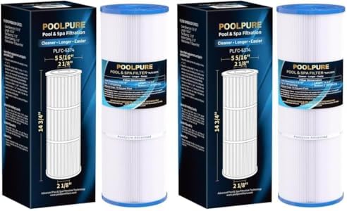 POOLPURE C-5374 Spa Filter Replaces Unicel C-5374, Pleatco PLBS75, Filbur FC-2971, 107092, R173600, 303433, 817-0015, Leisure Bay S2/GS Spa 75 sq.ft Hot Tub Filter Cartridge, 1pack (Pack of 2)