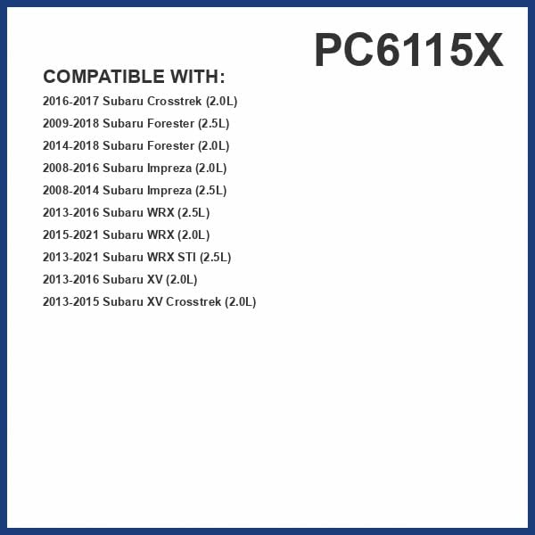 Pureflow Cabin Air Filter PC6115X | Fits 2021-13 Subaru WRX STI, 2018-14 Forester, 2016-08 Impreza