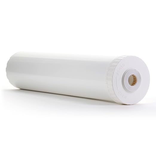 Hydronix EC-4520W White Empty Water Filter Cartridge Durable Construction For Pre Post, Fits Standard Housings 4.5 x 20