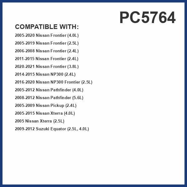 PG Cabin Air Filter PC5764 | Fits 2005-2020 Nissan Frontier, 2005-2012 Pathfinder, 2005-2015 Xterra, 2005-2009 Pickup, 2014-2015 NP300, 2009-2012 Suzuki Equator