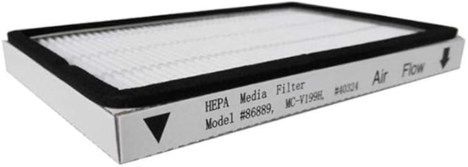 4 Pack HEPA Exhaust Filters with Foam Filters, HEPA Media Filter Compatible with Kenmore EF-1 Compares to Model 86889, MC-V199H, 40324 + 1 Brush