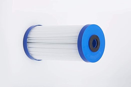 Pentair Pentek R50-BB Big Blue Pleated Polyester Sediment Water Filter, 10" x 4.5", 50 Micron, Whole House Reusable Cartridge, Pack of 2