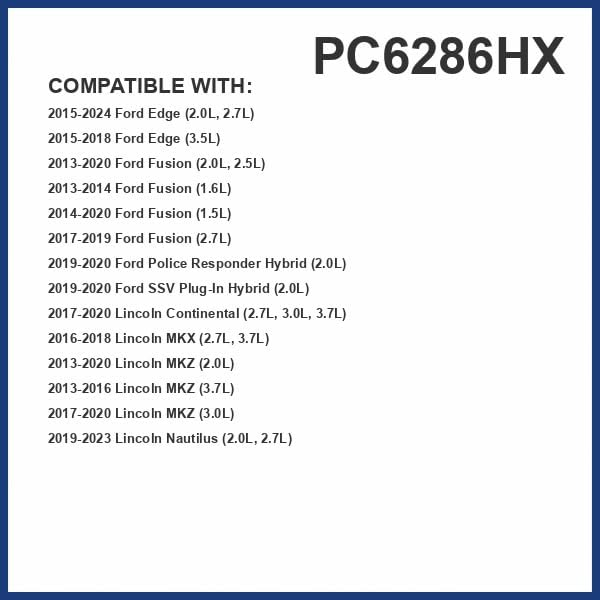PureFlow HEPA Cabin Air Filter PC6286HX | Fits 2015-2024 Ford Edge, 2013-2020 Fusion, 2013-2020 Lincoln MKZ, 2019-2023 Nautilus, 2016-2018 MKX, 2017-2020 Continental
