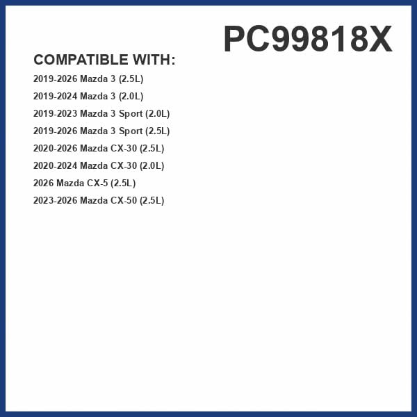 PureFlow Cabin Air Filter PC99818X | Fits 2020-2025 Mazda CX-30, 2019-2025 3, 2023-2025 CX-50, 2019-2023 3 Sport