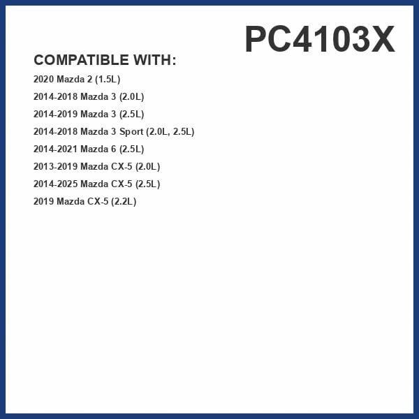 PureFlow Cabin Air Filter PC4103X | Fits 2014-2025 Mazda CX-5, 2014-2018 3, 2014-2021 6, 2014-2018 3 Sport, 2020 2
